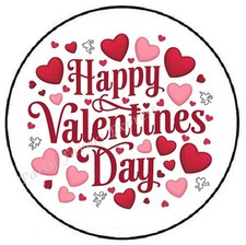 HAPPY VALENTINES DAY ENVELOPE SEALS LABELS STICKERS PARTY FAVORS