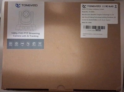TONGVEO PTZ Camera 3X Zoom 1080P 60fps - HDMI USB - AI Tracking -  TV-V3HA 
