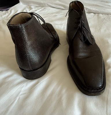 Di Bianco Parma Leather Shoes Handmade in Italy - Cacao  display picture 3