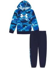 Under Armour Little Boys Big Logo Neo Camo Hoodie and Joggers Set Size 4