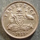1935 George V Threepence — photo from another recent sale