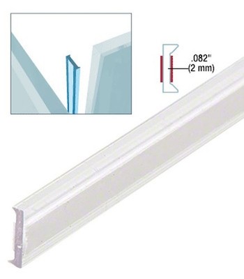 EZ-Glaze Jointing Strip for Abutment Joints -1/2'' Tempered Glass - 95'' Pack of 5