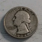 1934-P Washington Quarter 90% Silver #2
