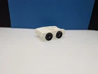 Vintage Fisher-Price Little People Whoops Car All White EUC Very Rare HTF