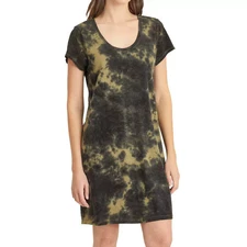 Social Standard by Sanctuary Green Tie Dye Gia Scoop Tunic Tee XL Dress