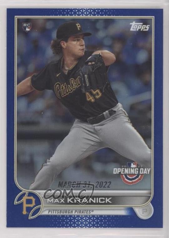 2022 Topps Opening Day Opening Day Blue Foil Max Kranick #153 Rookie RC 0u1m