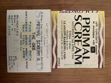 PRIMAL SCREAM 2-Ticket Lot: 1992 Miners Benefit  & 1994 Glasgow Barrowlands