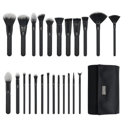 Full Face Professional Makeup Brushes With Travel Storage Pouch