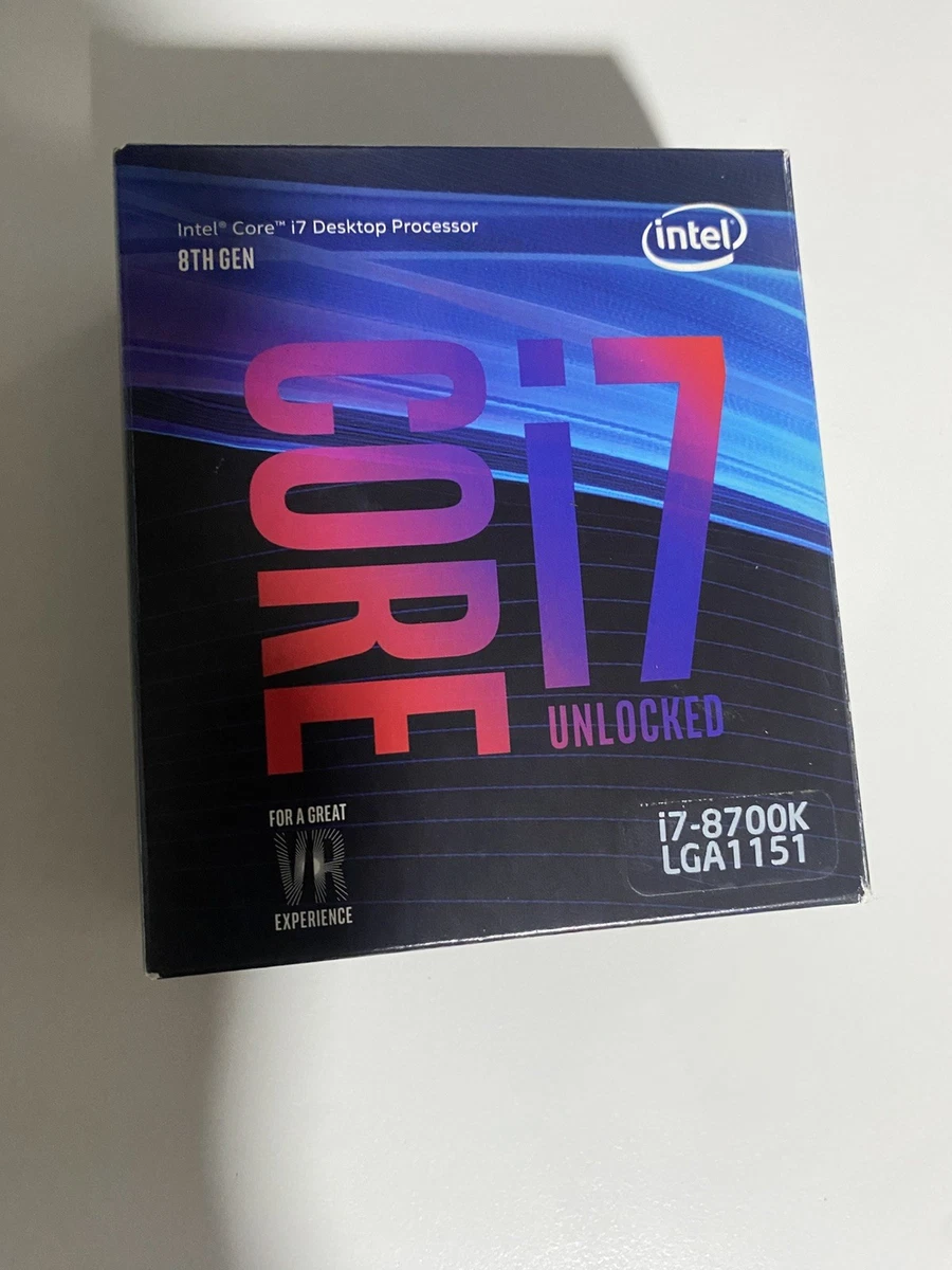 Intel Core i7-8700K LGA 1151/Socket H4 Computer Processors for