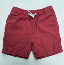 Crewcuts Shorts Boys Size 4 Light Red Flat Front Pull On Cotton Pockets Chino