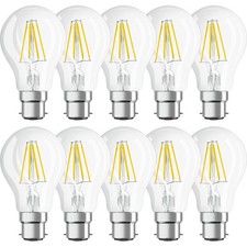 10 x Osram LED Filament Birnenform A60 7W = 60W B22d klar 806lm warmweiß DIMMBAR