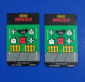 iMagic DRACULA Intellivision CIB Vintage Video Game Manual Overlays Complete