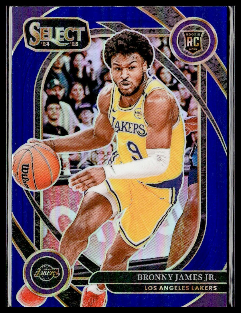 2024-25 Panini Select #290 Bronny James Jr. Blue Prizm Rookie