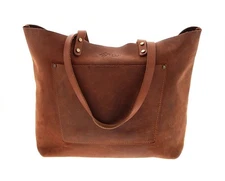 Pegai Leather Cognac Brown Tote