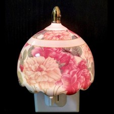 Flowers On A Lampshade Shaped Night Light