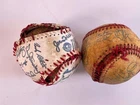 Lot of 2 - Vintage Assorted Souvenir Signed Baseball Ball
