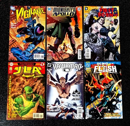 Mixed Comic Bundle Assorted Job Lot DC JLA Flash All In Vigilante Hawkman