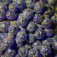1lb Lot Glitter-bomb Marble Collection by Vintage Marbles 16mm 5/8" Confetti