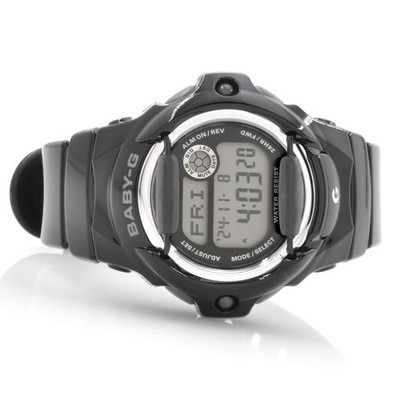 Casio Women\'s Wristwatch Baby G Round Digital Buckle 12-Hour Dial Black Casio Women main image 3