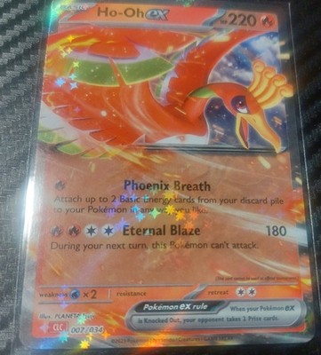 Pokemon Ho-Oh EX Trading Card - Phoenix Breath & Eternal Blaze