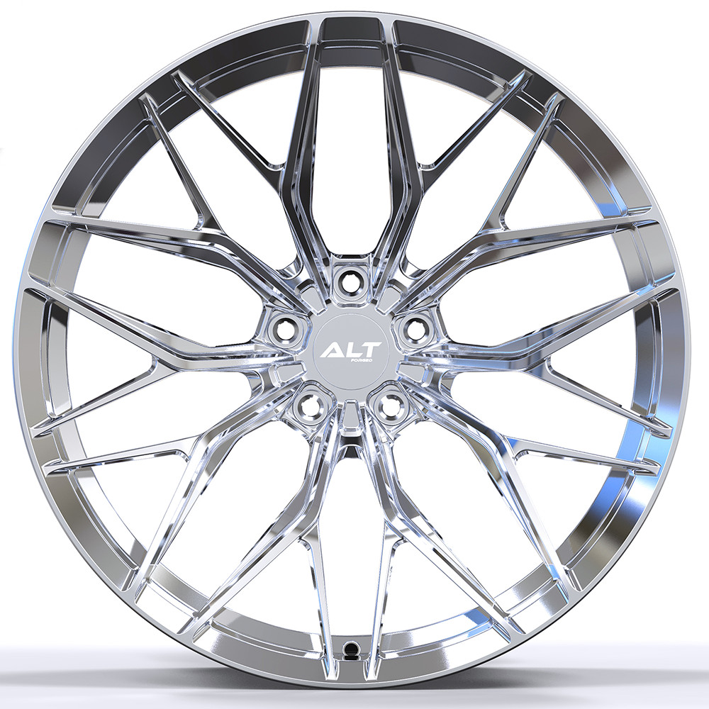 20" 21" ALT Forged ALT24 Chrome Wheels for Lamborghini Huracan 2014–2025+