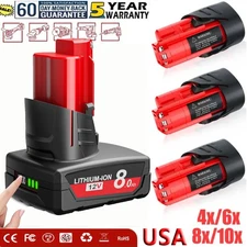 For Milwaukee 48-11-2411 Cordless Power Tools For M12 Extended Capacity Battery