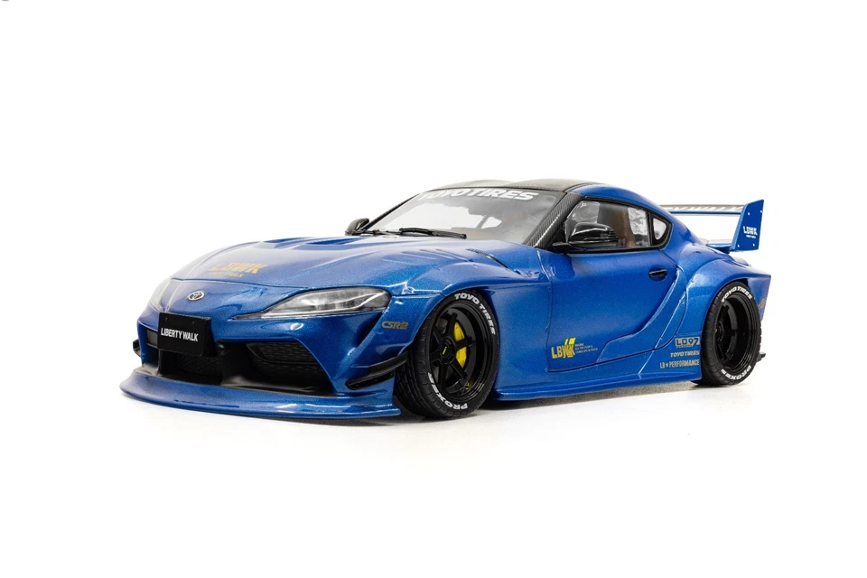 TOYOTA GR SUPRA LIBERTY WALK BODY KIT BLUE METALLIC 2025 1/18 SOLIDO S1815503 - Photo 1/1