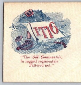 Civil War Patriotic Cover Old Continentals Ragged Regimentals Slogan Envelope