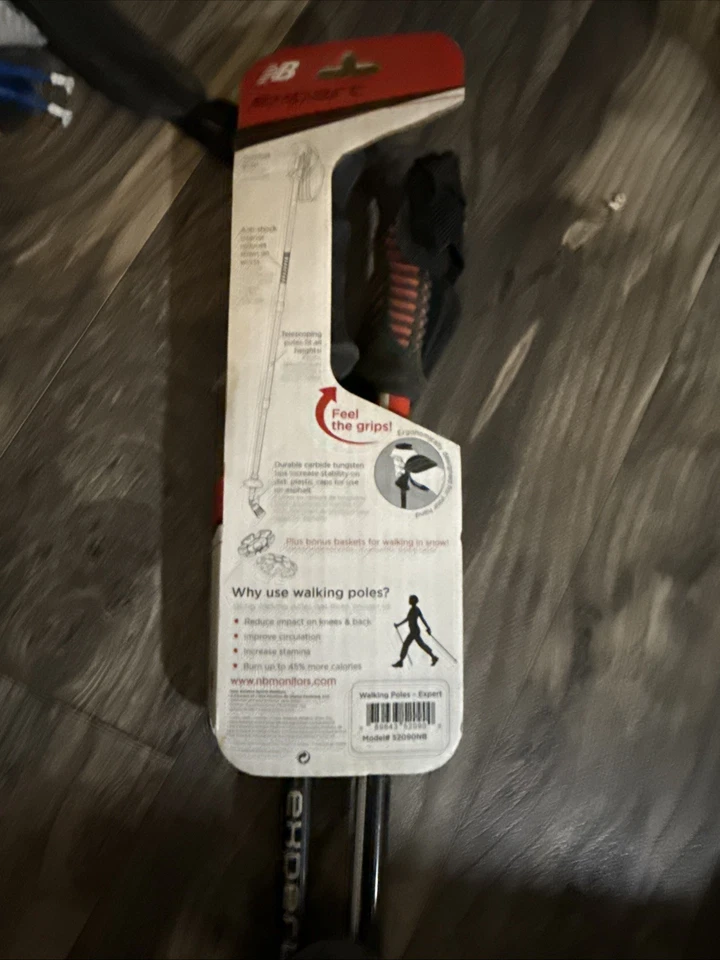 New Balance Trekking Poles Hiking Walking Outdoors Adjustable Height Sturdy NEW - Image 4 of 4