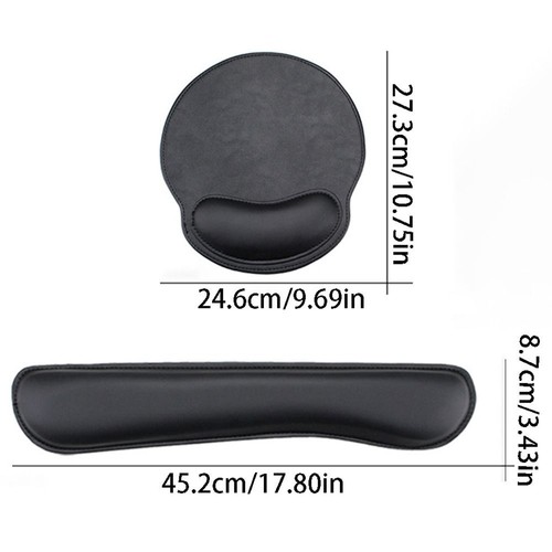 2Pcs/Set Slow Rebound Ergonomic Mouse Pad Keyboard Hand Cushion Desktop - Afbeelding 2 van 17