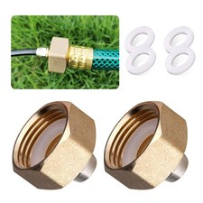 HOMENOTE US Standard Faucet Adapter, 3/4'' to 1/4'' Hose Adapter, Convert 3/4...