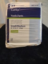 NEW Covidien Curity Youth Pants SMALL/MEDIUM 38-65 LBS Unisex - 17 Count