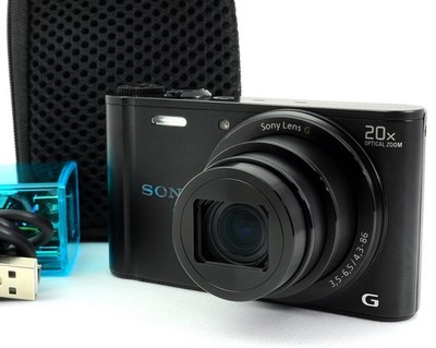 [N MINT] SONY Cyber-Shot DSC-WX300 Black Digital Camera  English OK! 2089