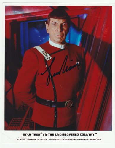 Leonard Nimoy Autogramm signed Foto Star Trek VI Spock JSA COA Authentifizierung