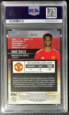 PSA10 STADIUM CLUB AMAD DIALLO RC /75 | eBay