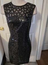 Cache Vtg Sequins Embellished Dress Special Occasion