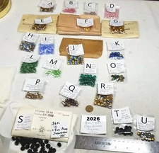 Vtg Crystal Glass 9mm 10mm Rhinestone Pointed Czech WG & Swarovski Jewelry 2026