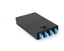 Fiber Optic Terminal Box 8 core LC MM OM3 adapter pigtail 4 Ports Patch -0987