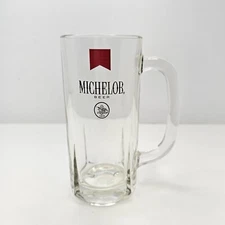 Vintage Michelob Beer Heavy Glass Beer Stein Mug Tankard 12oz