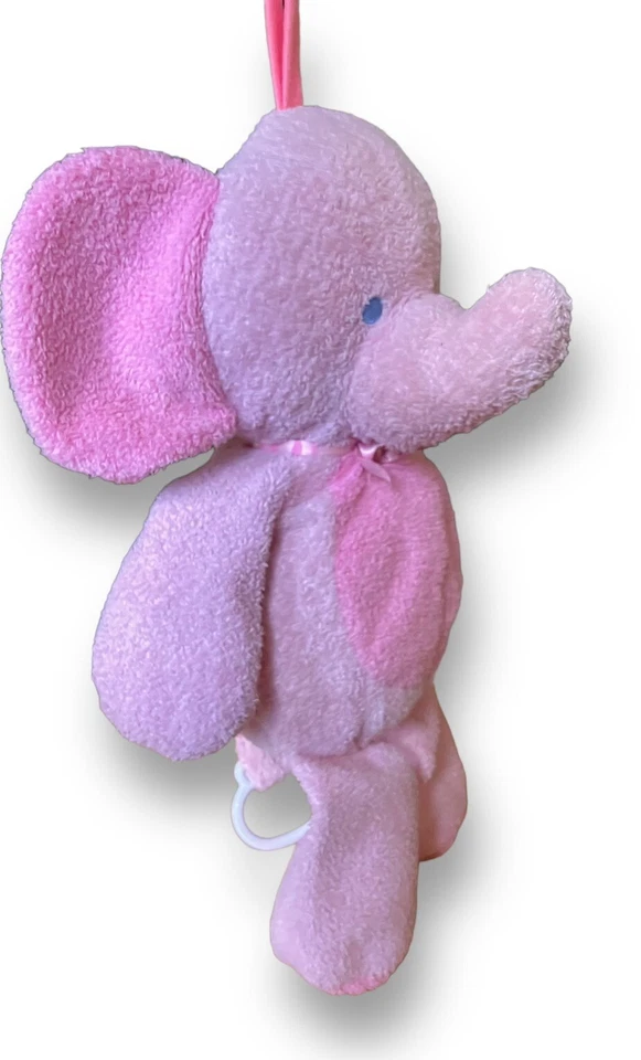 Prestigio Peluche Rosa Musical Elefante Musical Cuna Tirar Juguete Cuna Bebé Foto 2 de 4