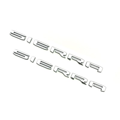 2019-2024 GMC SIERRA LETTERS EMBLEMS Chrome 1500 2500HD 3500HD