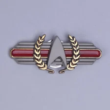 For Picard 2 Admiral Magnet Badge Pin Starfleet Brooches Accessories Props Alloy