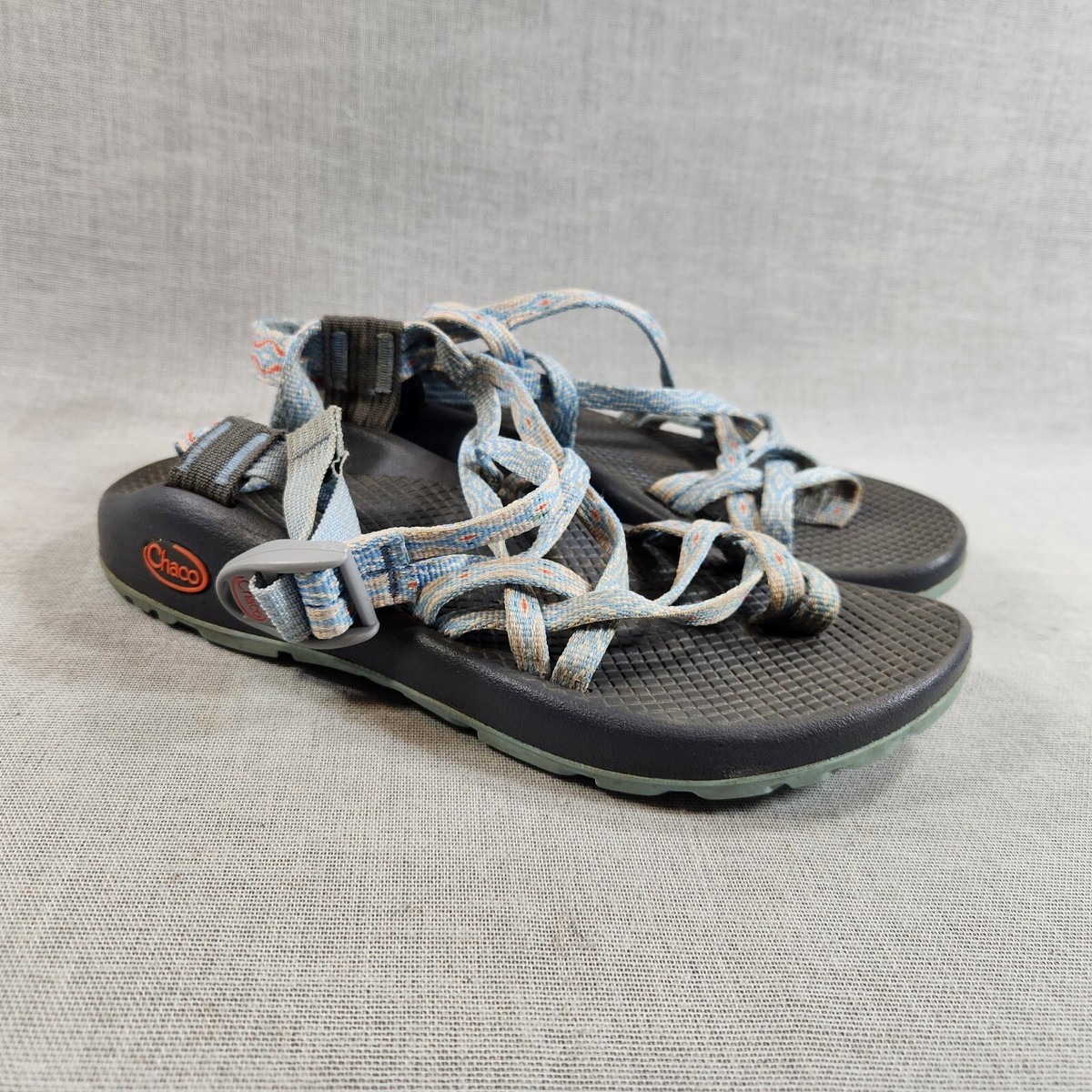 Chaco ZX/2 Classic Womens Sz 8 Blue Double Toe Loop Sandals Straps