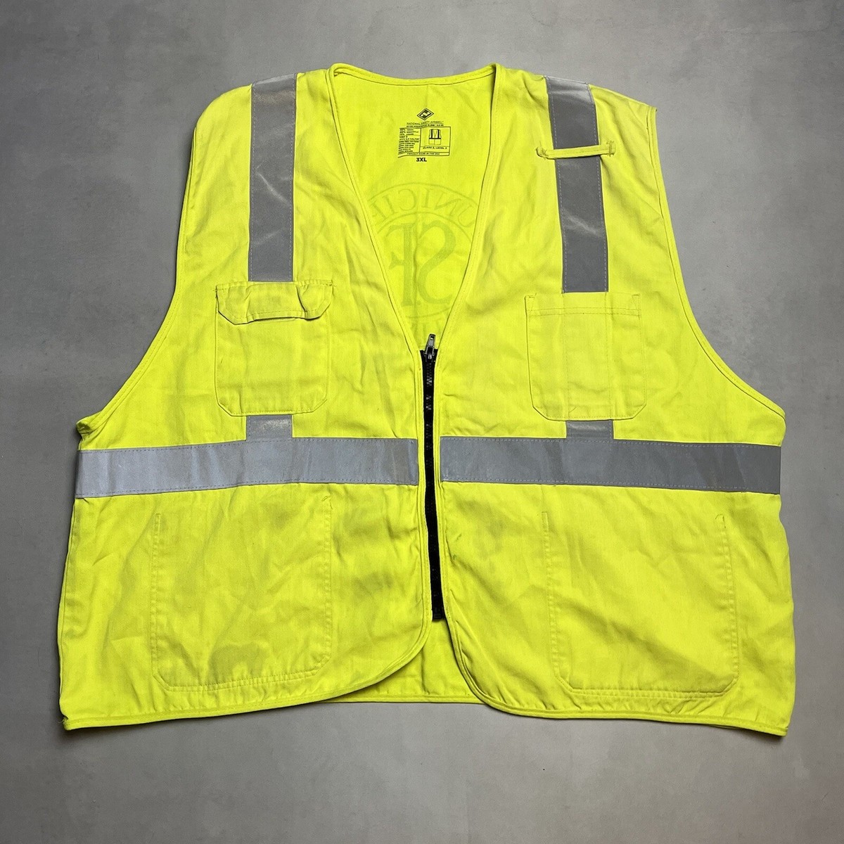 SF Muni Municipal Railway Vest Reflective 3M USA Made | eBay