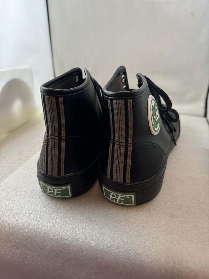 PF Flyers Sandlot Center HI Leather Shoes For Crews Slip & Oil