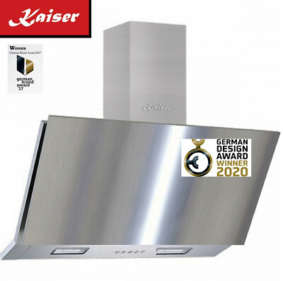 Kaiser AT 9455 ECO 1250m³/h Kopffreihaube dunstabzugshaube 90cm Edelstahl LED