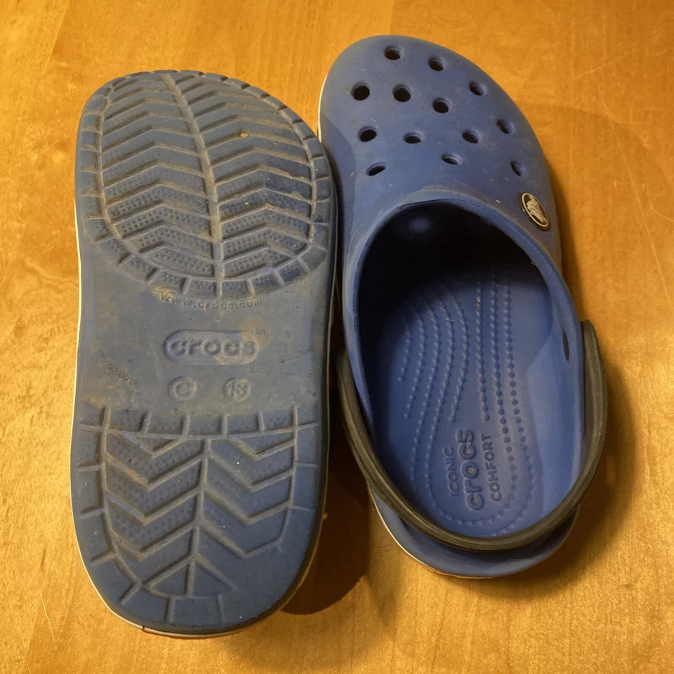 Crocs Mickey Mouse Criança Menino Azul Multicolorido Crocband Tamanho G 13 - Imagem 3 de 4