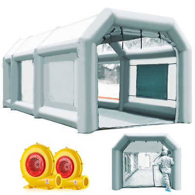 Sewinfla Professional Inflatable Paint Booth 20x10x9Ft With Blowers (480W+1100W)