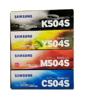 4x ORIGINAL Toner Samsung CLT-P504C Xpress C1810 C1860 FW W FW CLX-4195N CLP-415