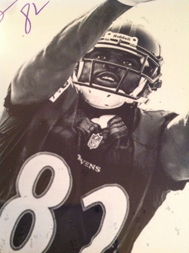 Torrey Smith Baltimore Ravens Autographed 11x14 Sepia Photo. JSA Authenticated - Picture 3 of 5
